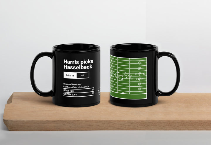 Green Bay Packers Greatest Plays Mug: Harris picks Hasselbeck (2004)