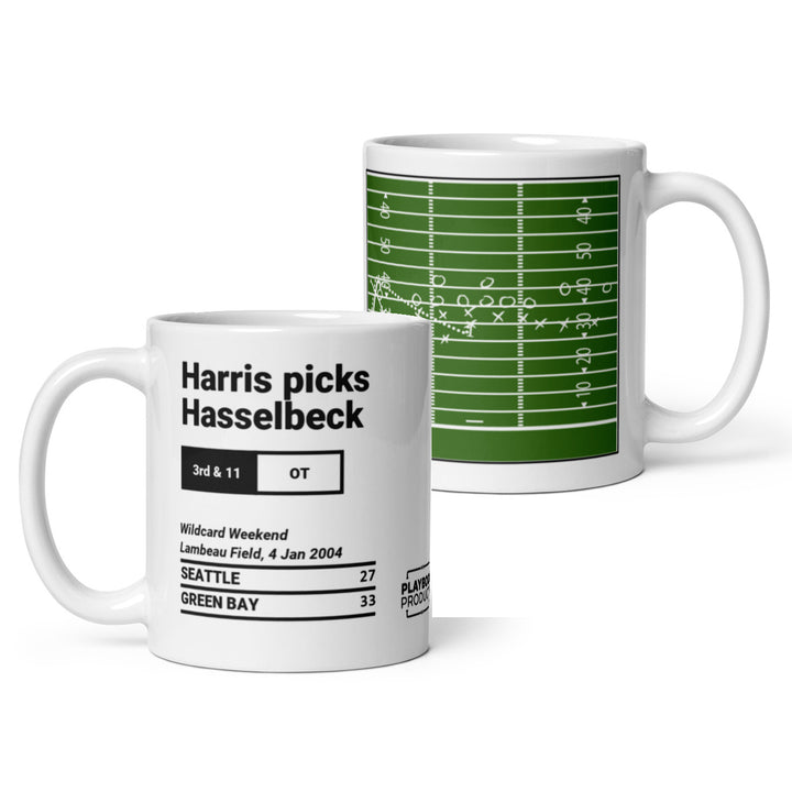 Green Bay Packers Greatest Plays Mug: Harris picks Hasselbeck (2004)
