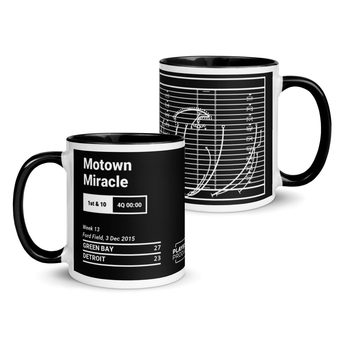 Green Bay Packers Greatest Plays Mug: Motown Miracle (2015)