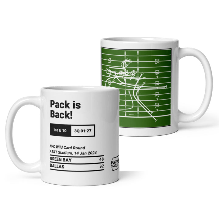 Green Bay Packers Greatest Plays Mug: Pack is Back! (2024)