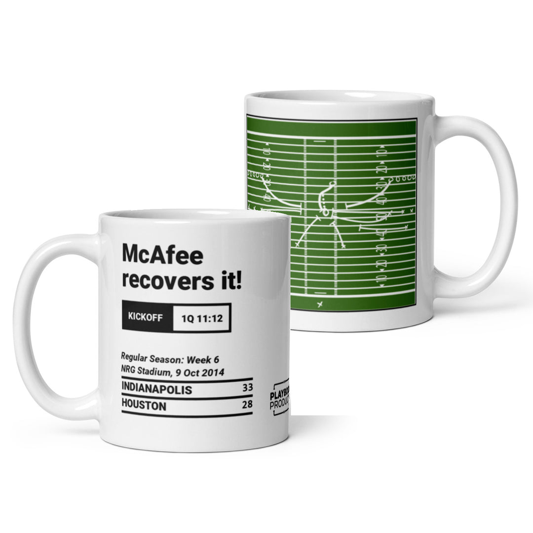 Indianapolis Colts Greatest Plays Mug: McAfee recovers it! (2014)