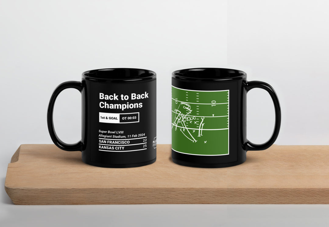 Kansas City Chiefs Greatest Plays Mug: Back to Back Champions (2024)