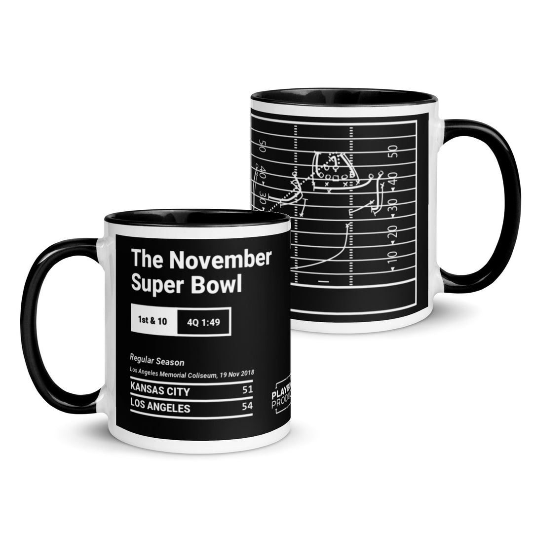 Los Angeles Rams Greatest Plays Mug: The November Super Bowl (2018)