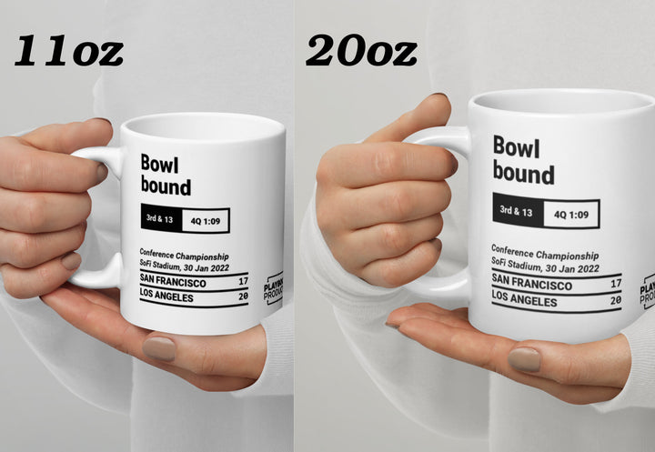 Los Angeles Rams Greatest Plays Mug: Bowl bound (2022)