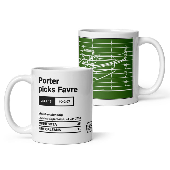 New Orleans Saints Greatest Plays Mug: Porter picks Favre (2010)