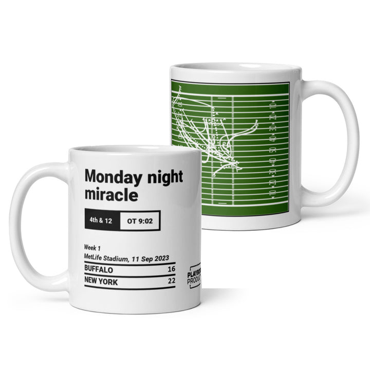 New York Jets Greatest Plays Mug: Monday night miracle (2023)