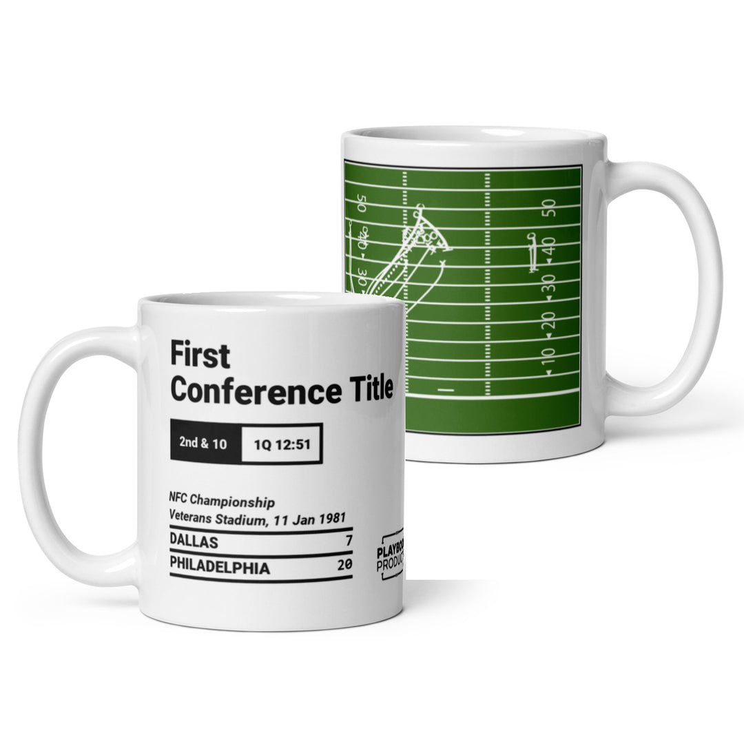 Philadelphia Eagles Greatest Plays Mug: First Conference Title (1981)