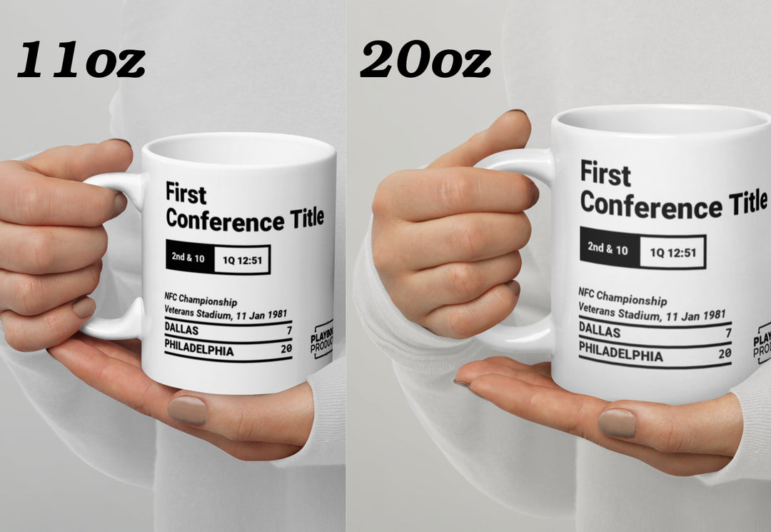 Philadelphia Eagles Greatest Plays Mug: First Conference Title (1981)