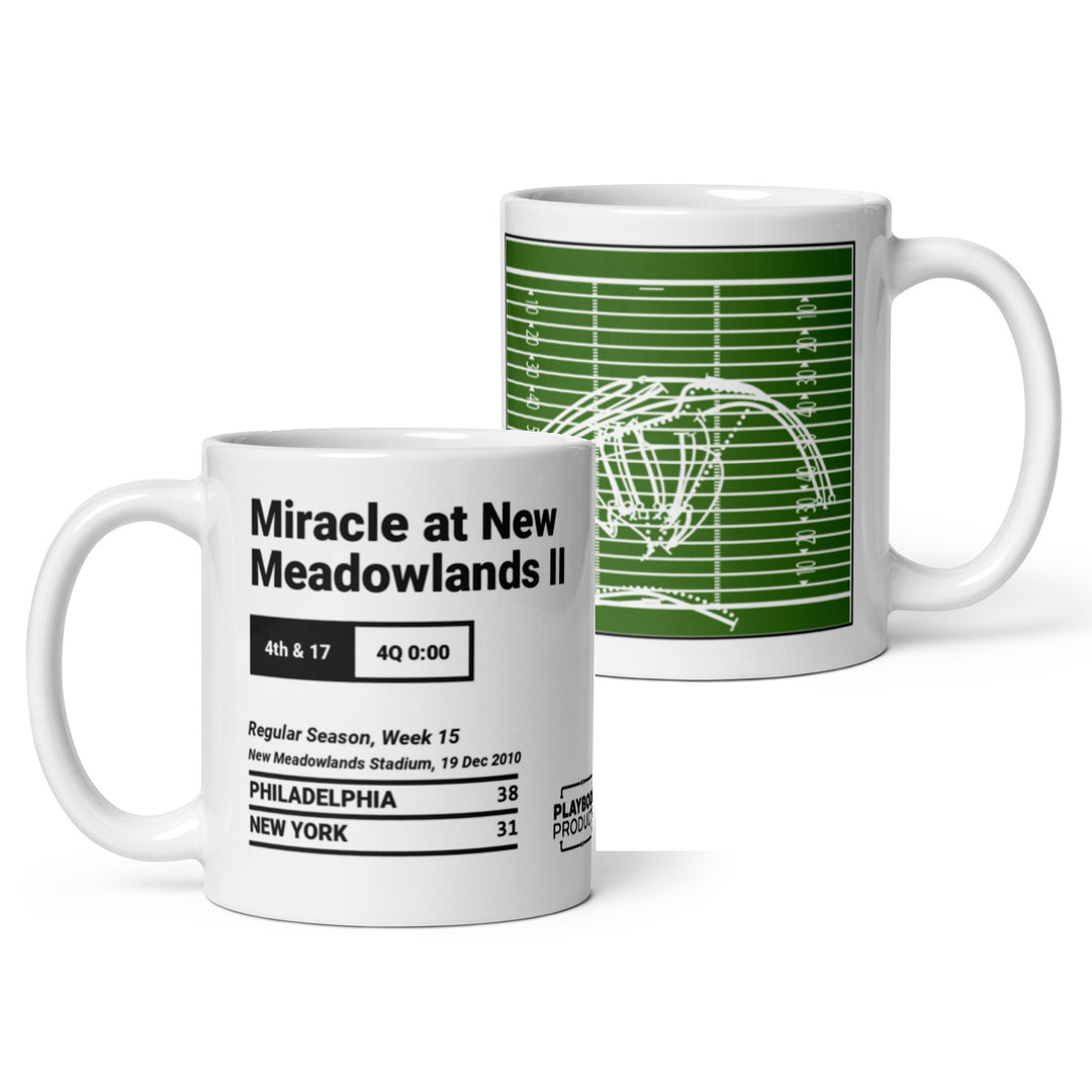 Philadelphia Eagles Greatest Plays Mug: Miracle at New Meadowlands II (2010)