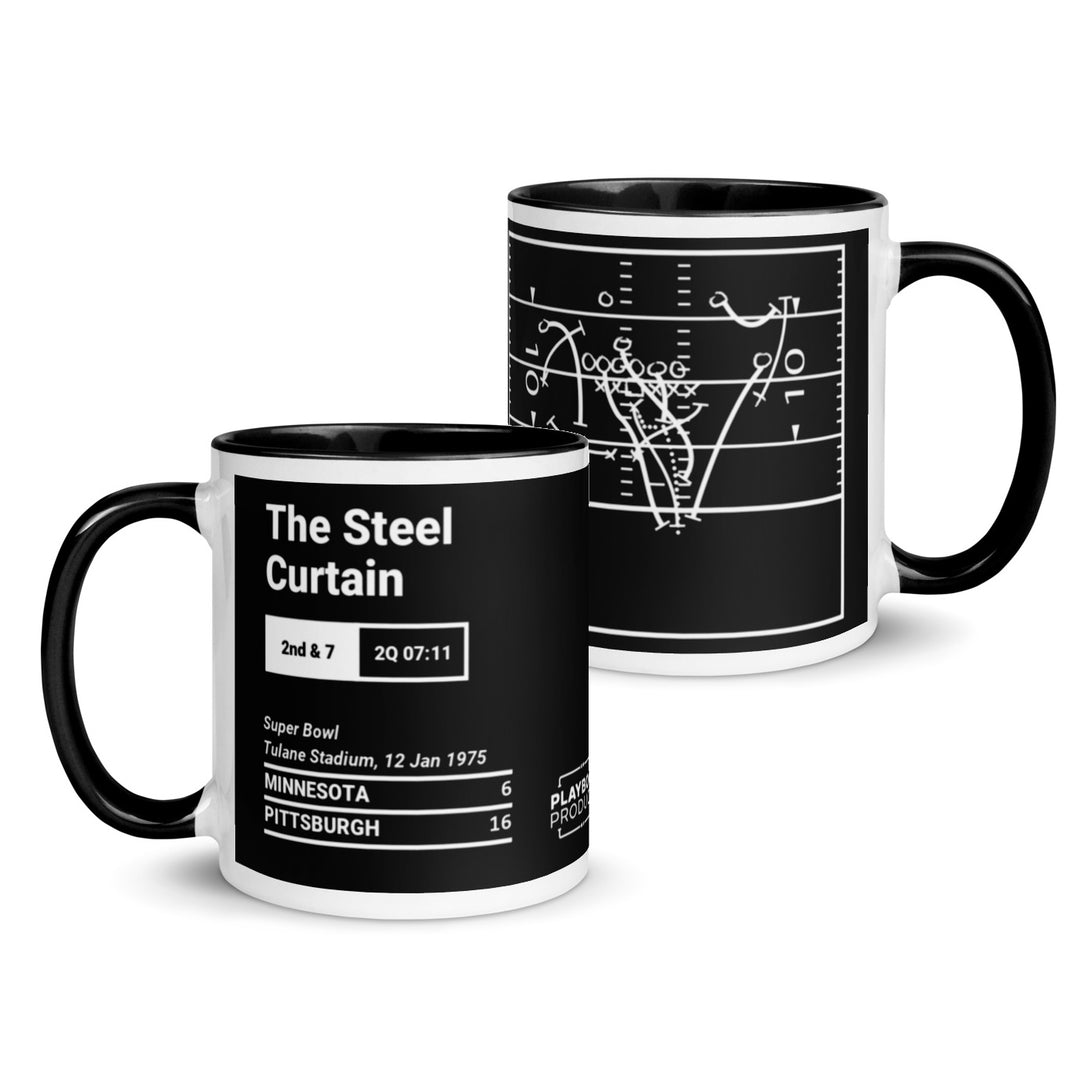 Pittsburgh Steelers Greatest Plays Mug: The Steel Curtain (1975)