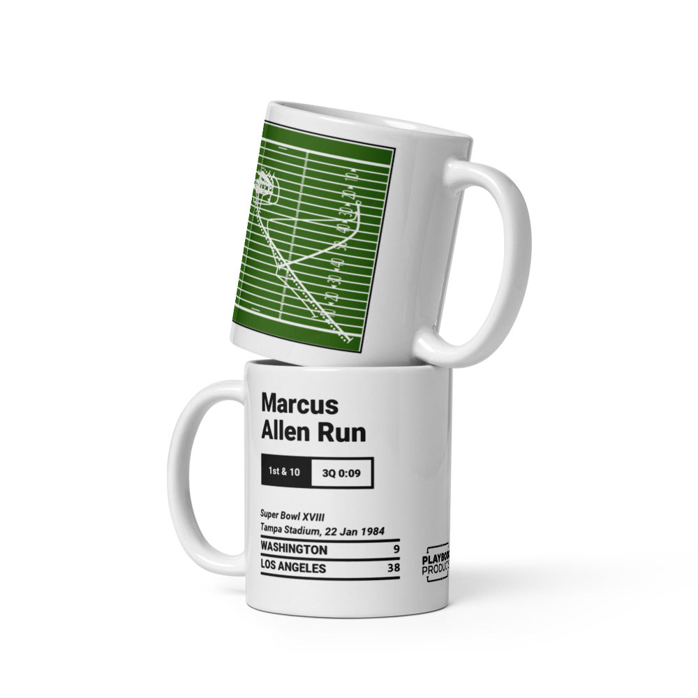 Oakland Raiders Greatest Plays Mug: Marcus Allen Run (1984)