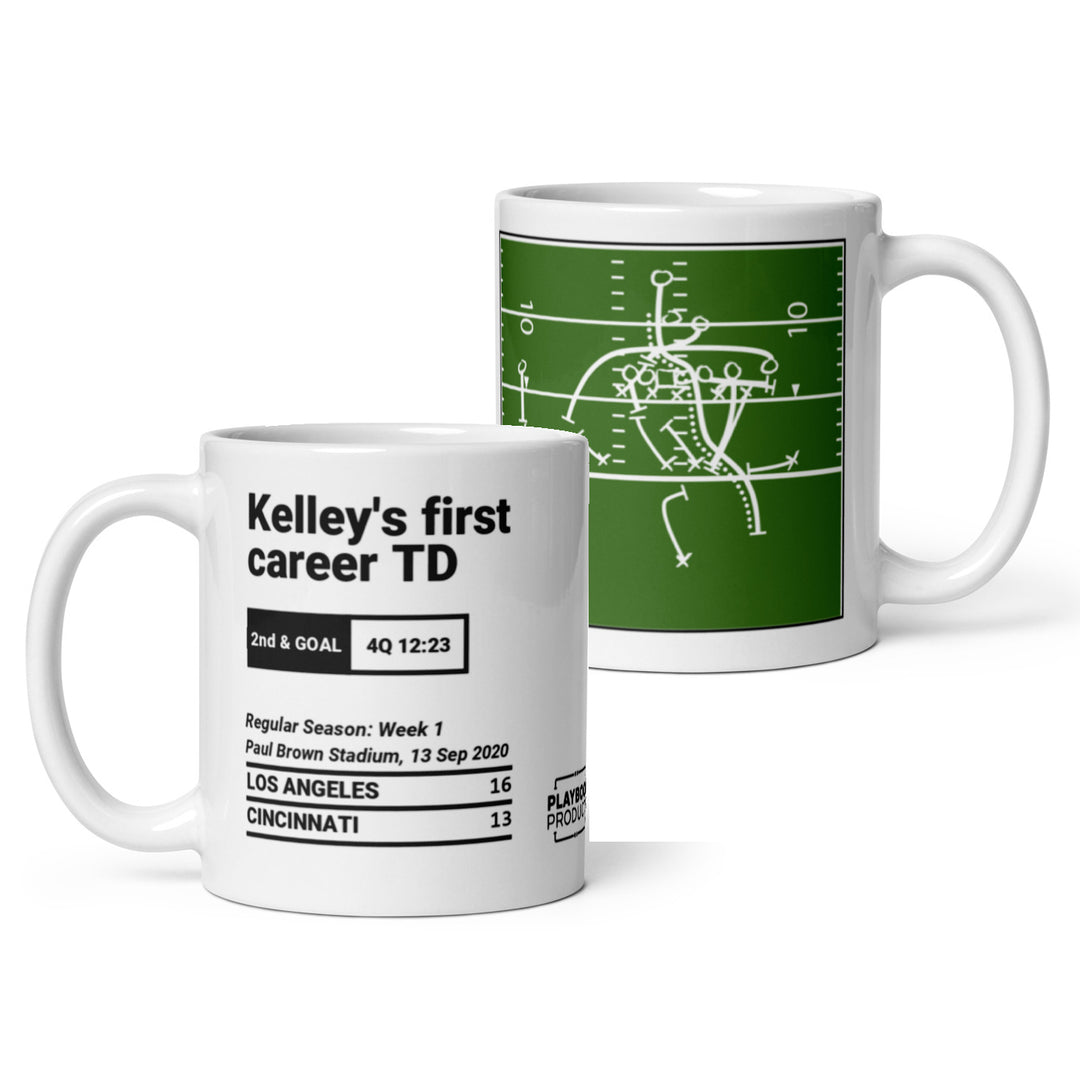 San Diego Chargers Greatest Plays Mug: Kelley's first career TD (2020)