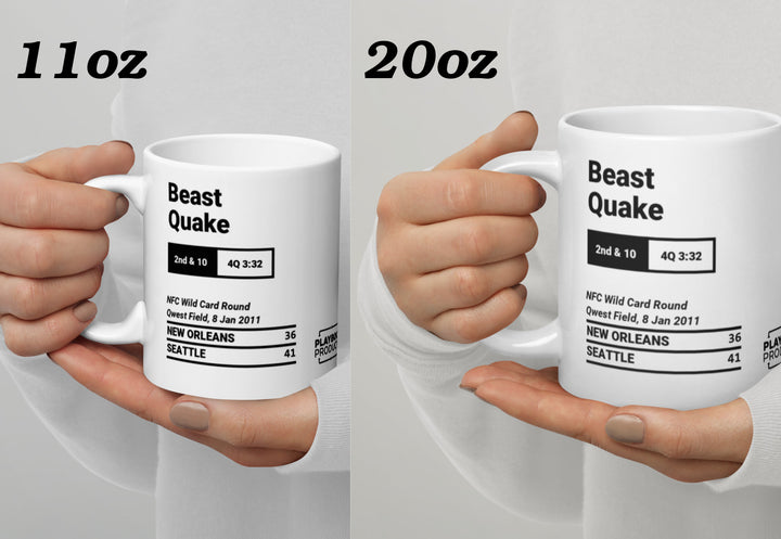 Seattle Seahawks Greatest Plays Mug: Beast Quake (2011)
