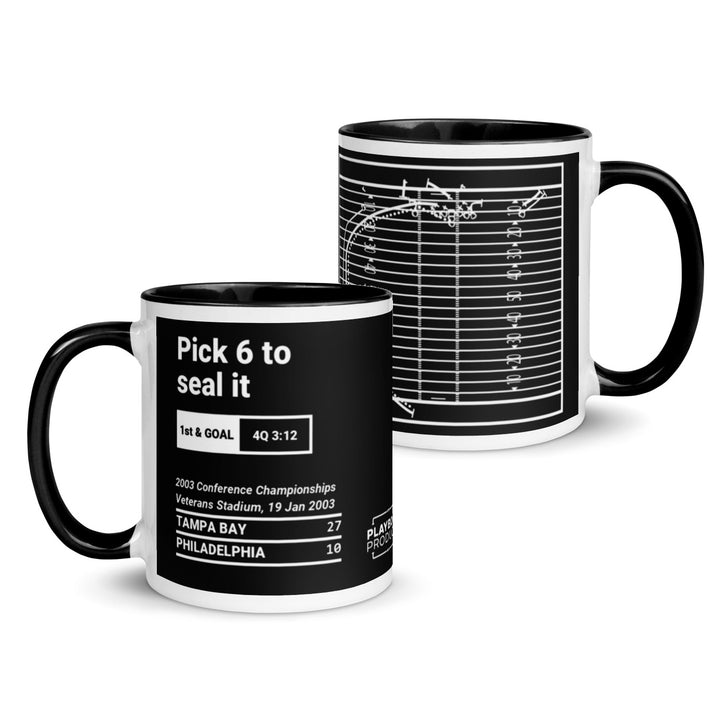 Tampa Bay Buccaneers Greatest Plays Mug: Pick 6 to seal it (2003)