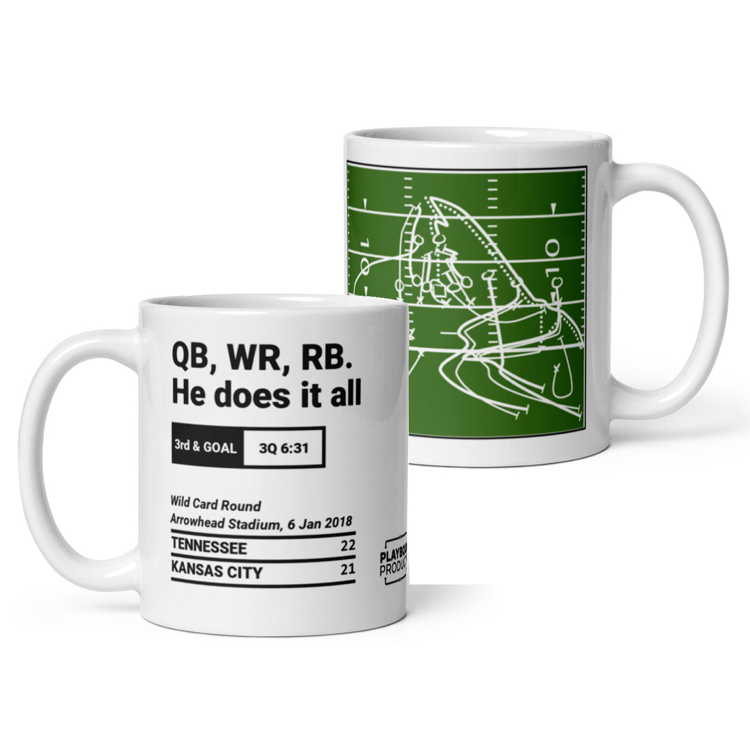 Tennessee Titans Greatest Plays Mug: QB, WR, RB. He does it all (2018)