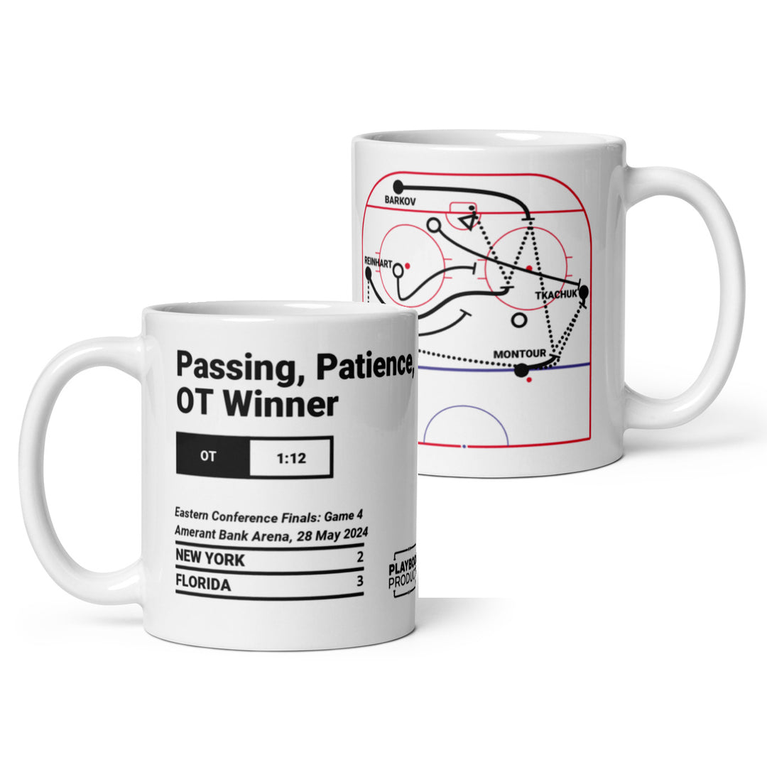 Florida Panthers Greatest Goals Mug: Passing, Patience, OT Winner (2024)