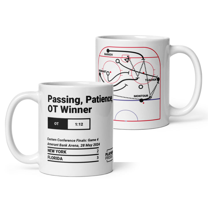 Florida Panthers Greatest Goals Mug: Passing, Patience, OT Winner (2024)
