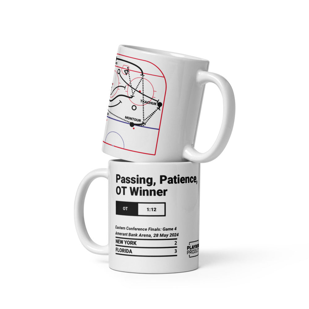 Florida Panthers Greatest Goals Mug: Passing, Patience, OT Winner (2024)