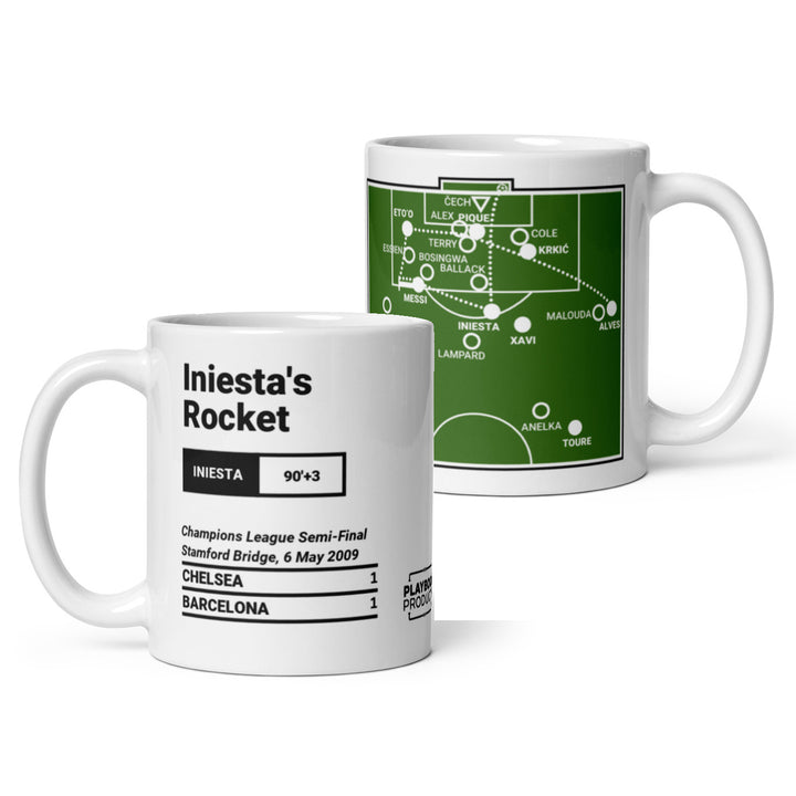 Barcelona Greatest Goals Mug: Iniesta's Rocket (2009)