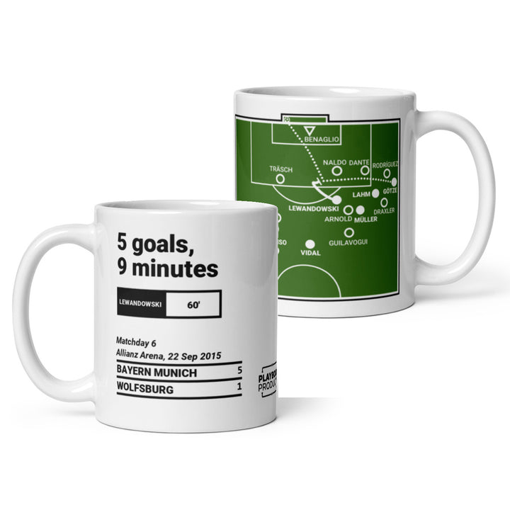 Bayern München Greatest Goals Mug: 5 goals, 9 minutes (2015)