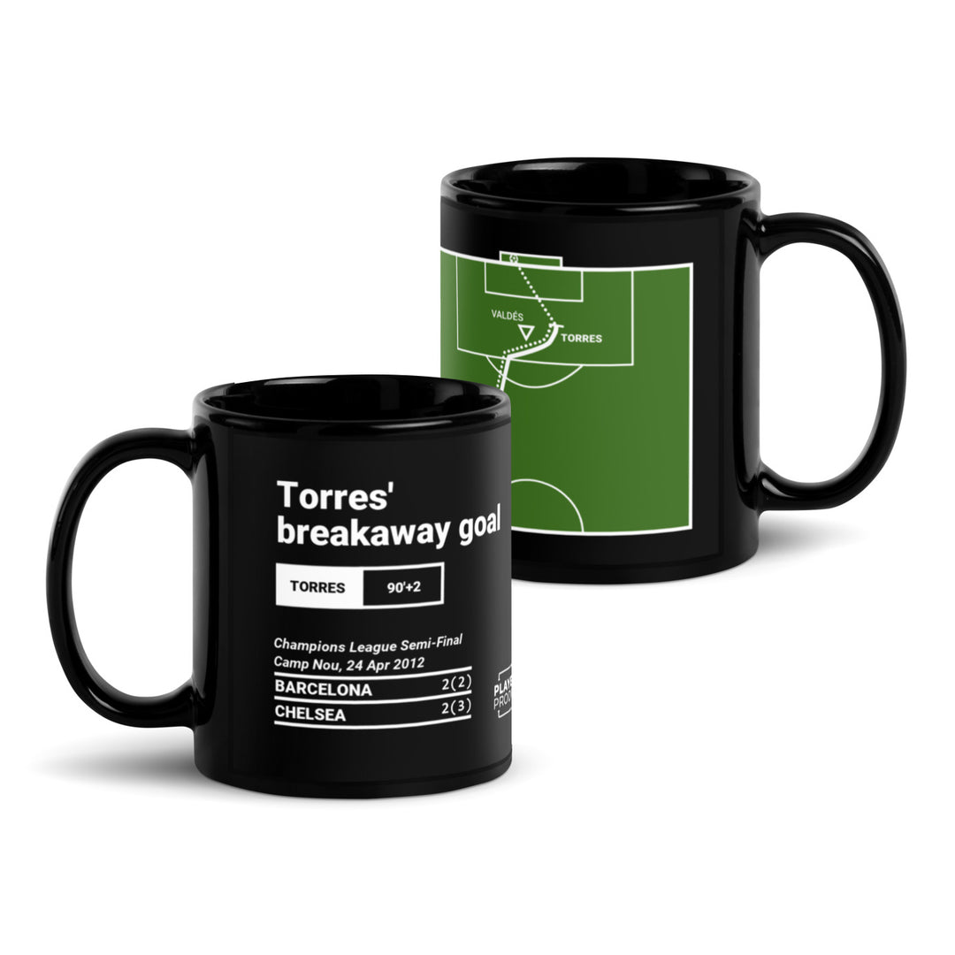 Chelsea Greatest Goals Mug: Torres' breakaway goal (2012)