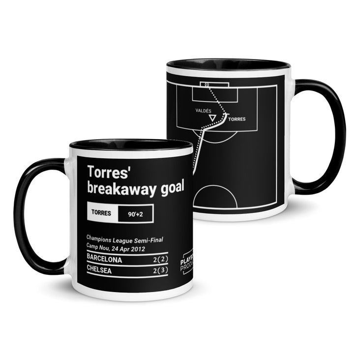 Chelsea Greatest Goals Mug: Torres' breakaway goal (2012)