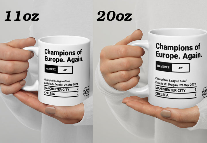 Chelsea Greatest Goals Mug: Champions of Europe. Again. (2021)