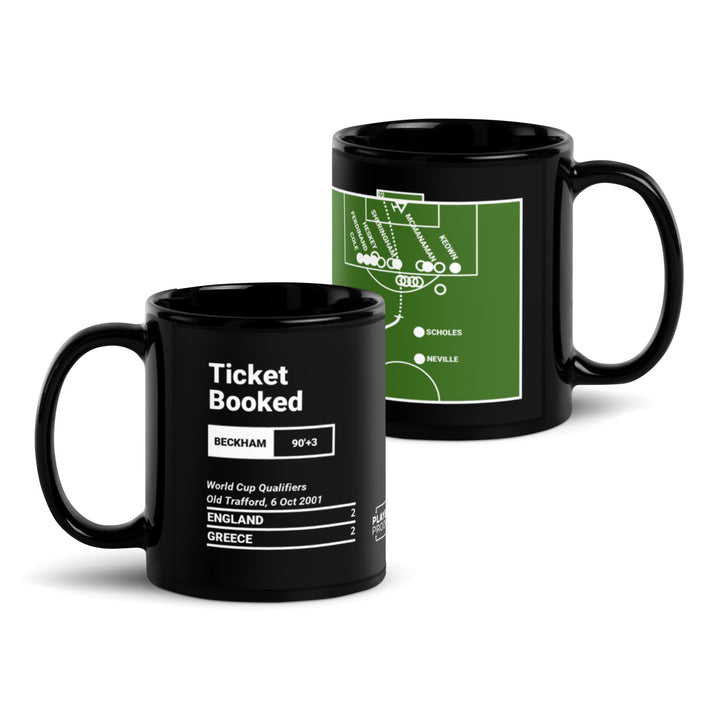 England National Team Greatest Goals Mug: Ticket Booked (2001)