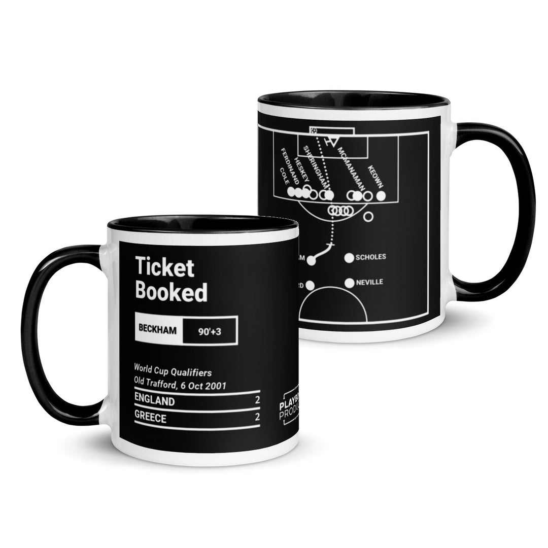 England National Team Greatest Goals Mug: Ticket Booked (2001)