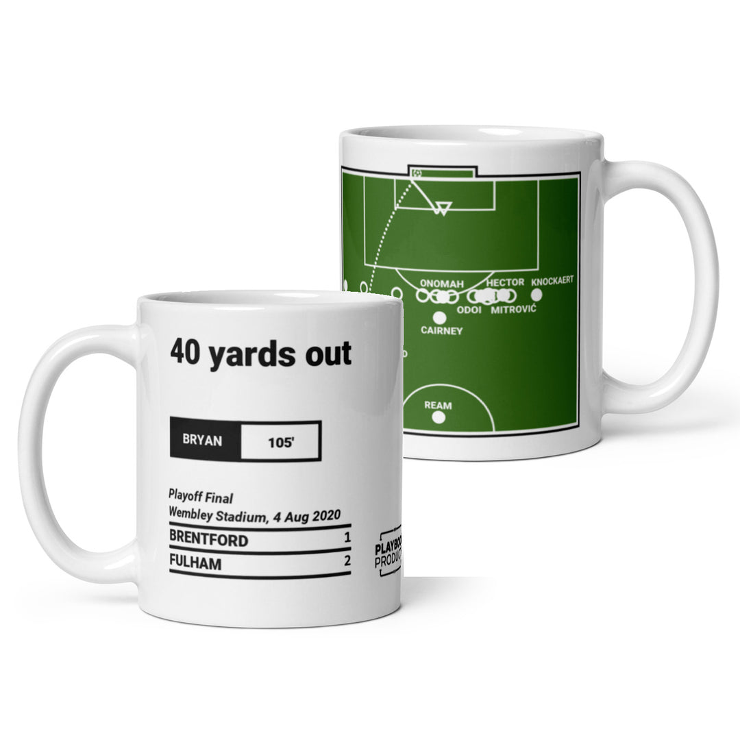 Fulham Greatest Goals Mug: 40 yards out (2020)