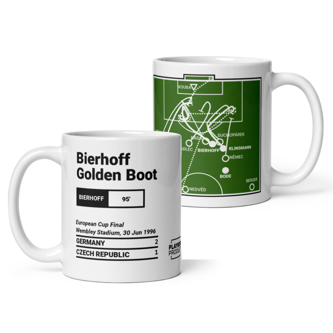 Germany National Team Greatest Goals Mug: Bierhoff Golden Boot (1996)