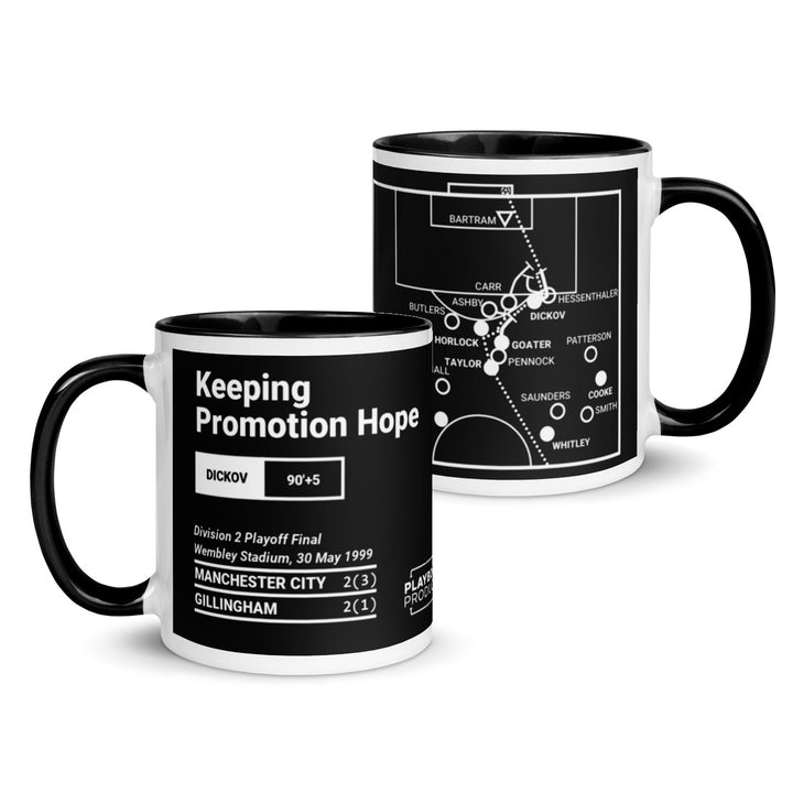 Manchester City Greatest Goals Mug: Keeping Promotion Hope (1999)