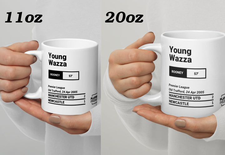 Manchester United Greatest Goals Mug: Young Wazza (2005)