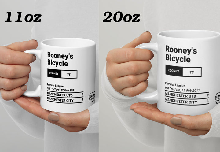 Manchester United Greatest Goals Mug: Rooney's Bicycle (2011)