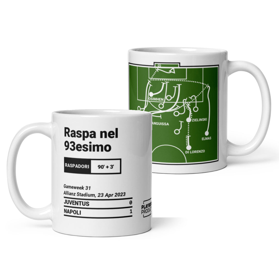 Napoli Greatest Goals Mug: Raspa nel 93esimo (2023)