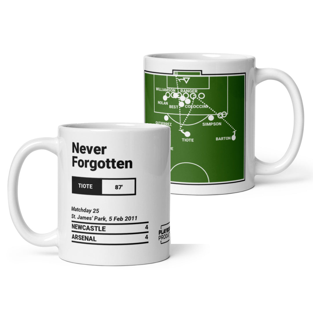 Newcastle Greatest Goals Mug: Never Forgotten (2011)