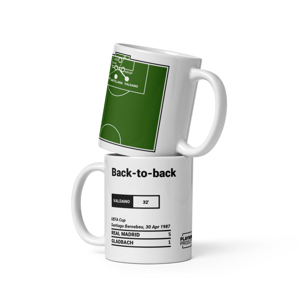 Real Madrid Greatest Goals Mug: Back-to-back (1987)