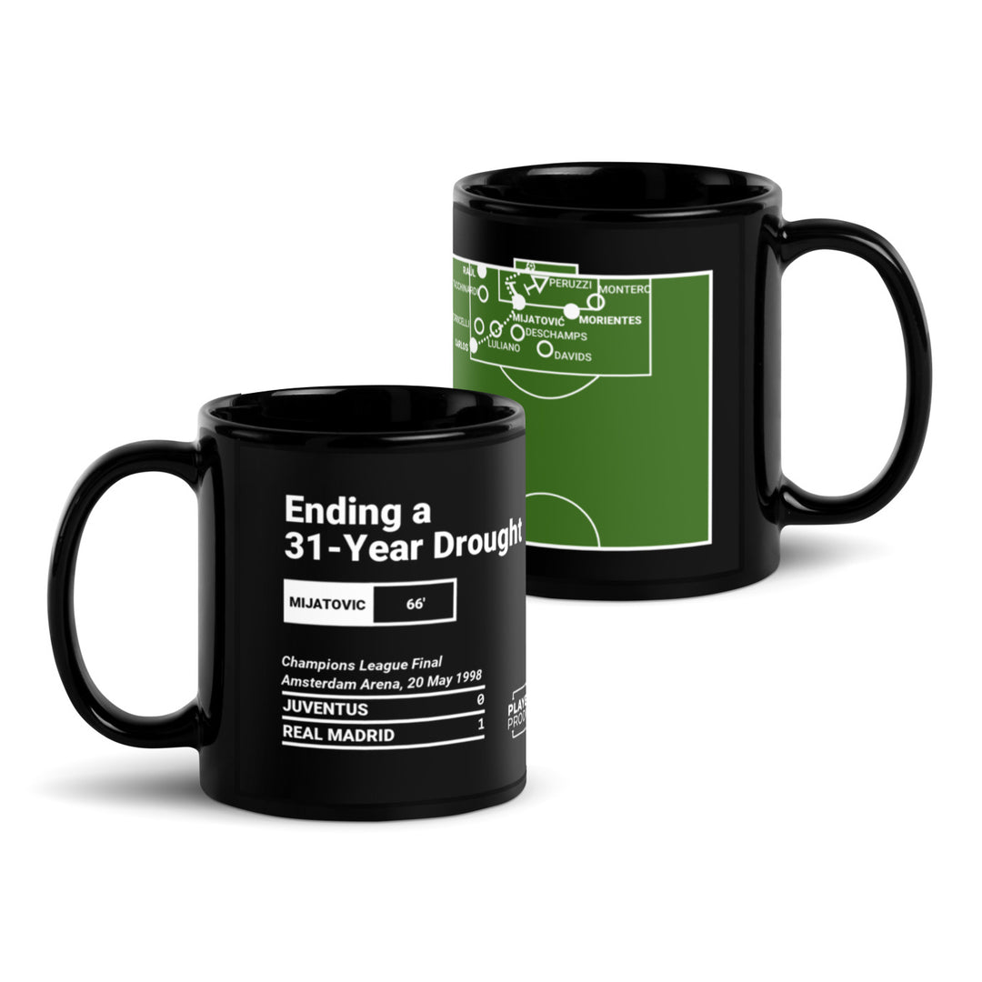 Real Madrid Greatest Goals Mug: Ending a 31-Year Drought (1998)