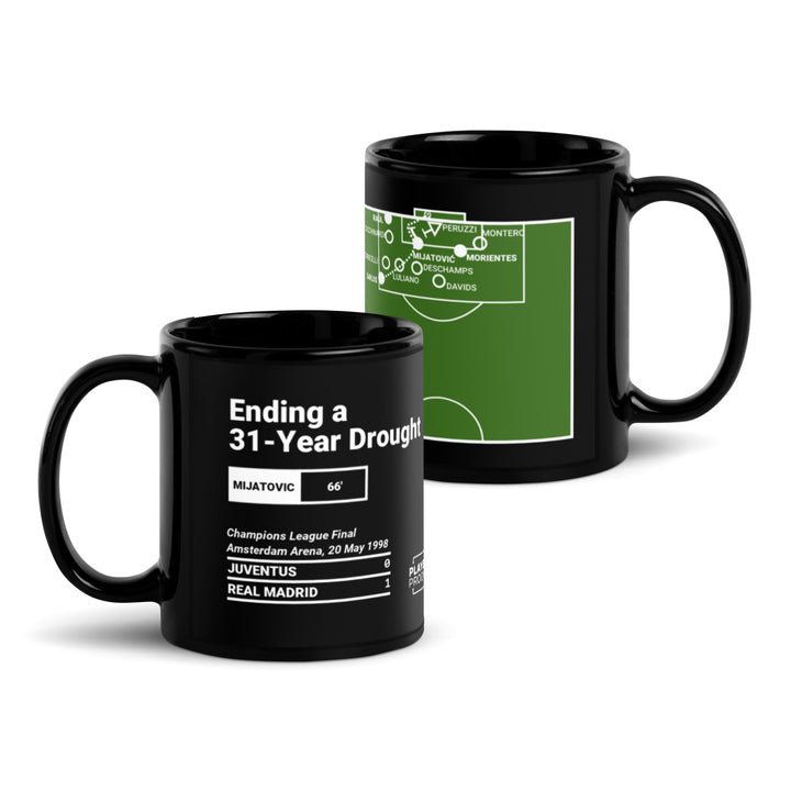 Real Madrid Greatest Goals Mug: Ending a 31-Year Drought (1998)