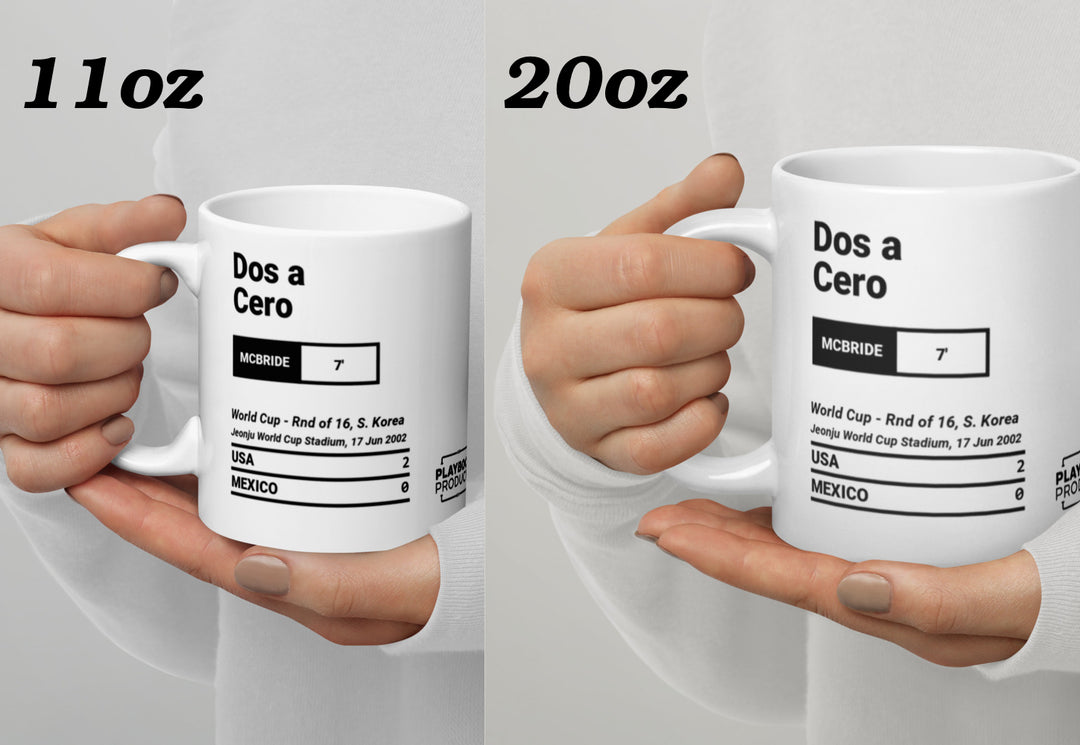 USMNT Greatest Goals Mug: Dos a Cero (2002)