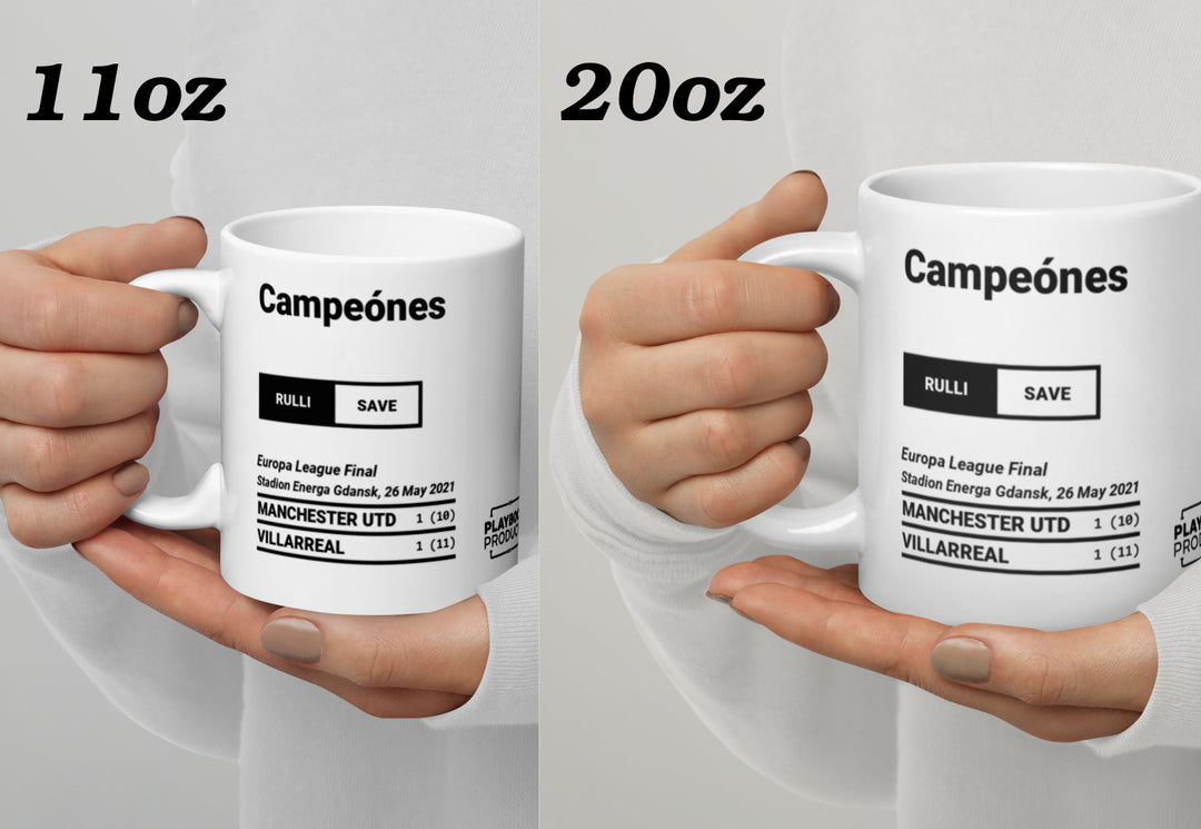 Villarreal Greatest Goals Mug: Campeónes (2021)