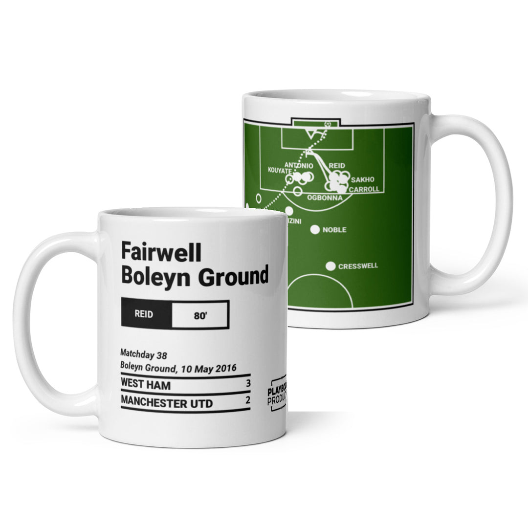 West Ham United Greatest Goals Mug: Fairwell Boleyn Ground (2016)