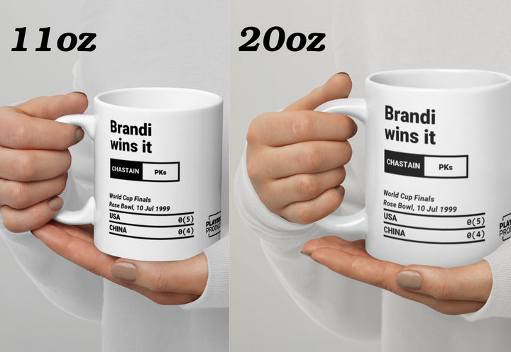 USWNT Greatest Goals Mug: Brandi wins it (1999)