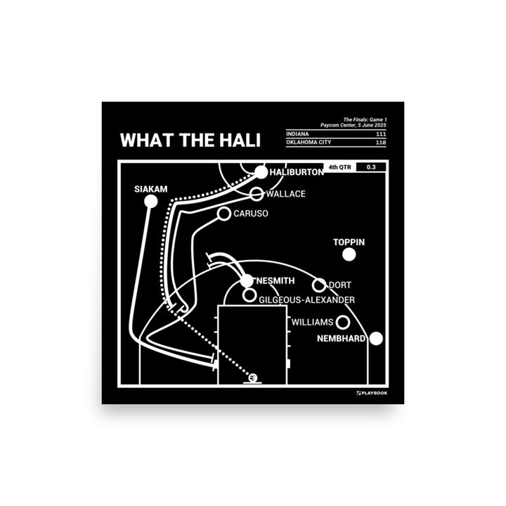 Indiana Pacers Greatest Plays Poster: WHAT THE HALI (2025)