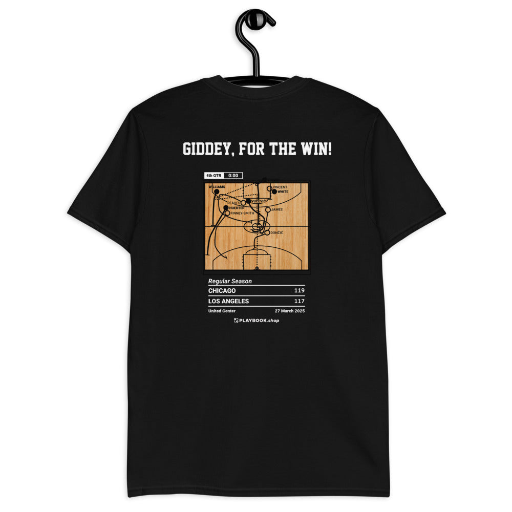 Chicago Bulls Greatest Plays T-shirt: Giddey, For The Win! (2025)