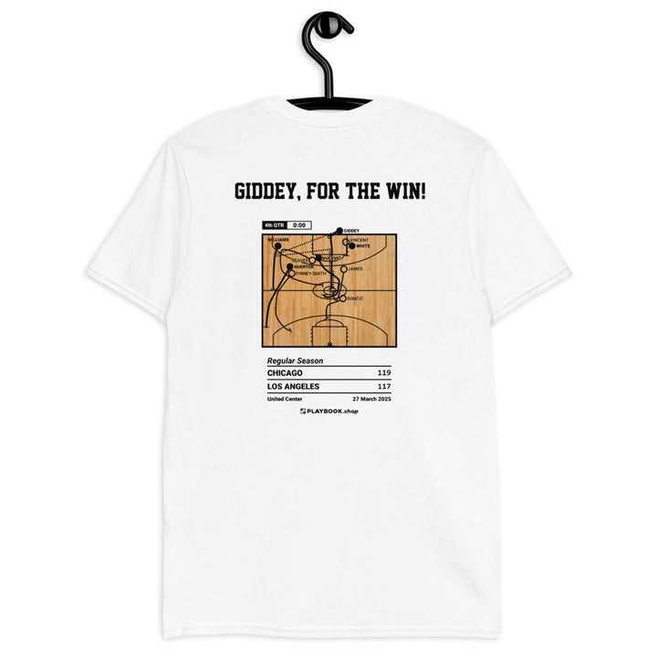 Chicago Bulls Greatest Plays T-shirt: Giddey, For The Win! (2025)