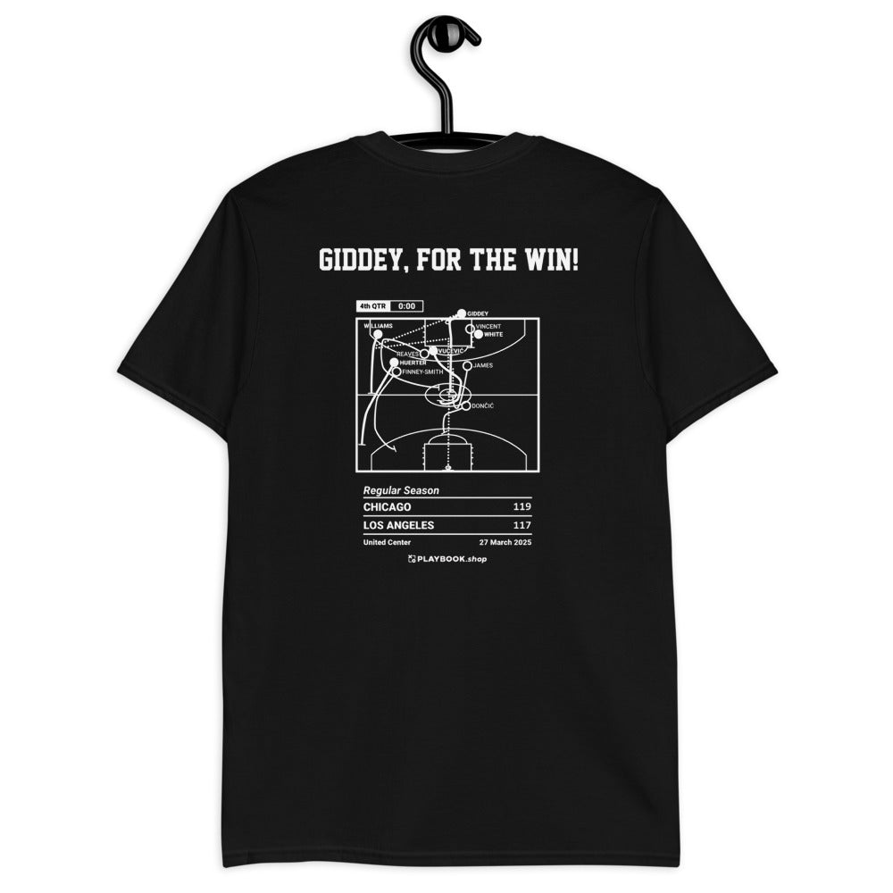 Chicago Bulls Greatest Plays T-shirt: Giddey, For The Win! (2025)