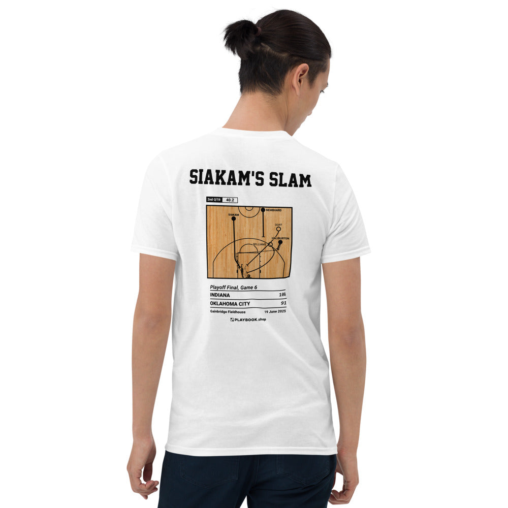 Indiana Pacers Greatest Plays T-shirt: Siakam's Slam (2025)