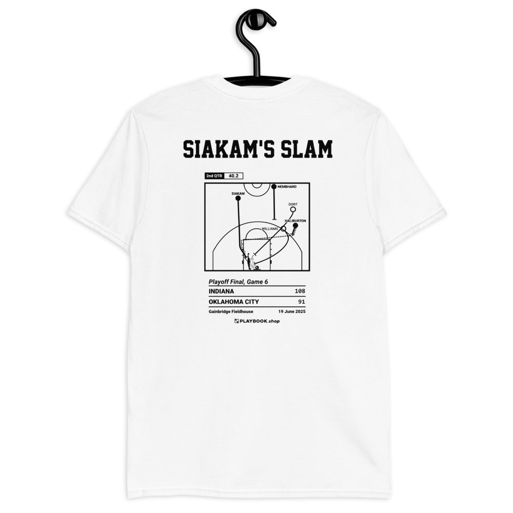 Indiana Pacers Greatest Plays T-shirt: Siakam's Slam (2025)