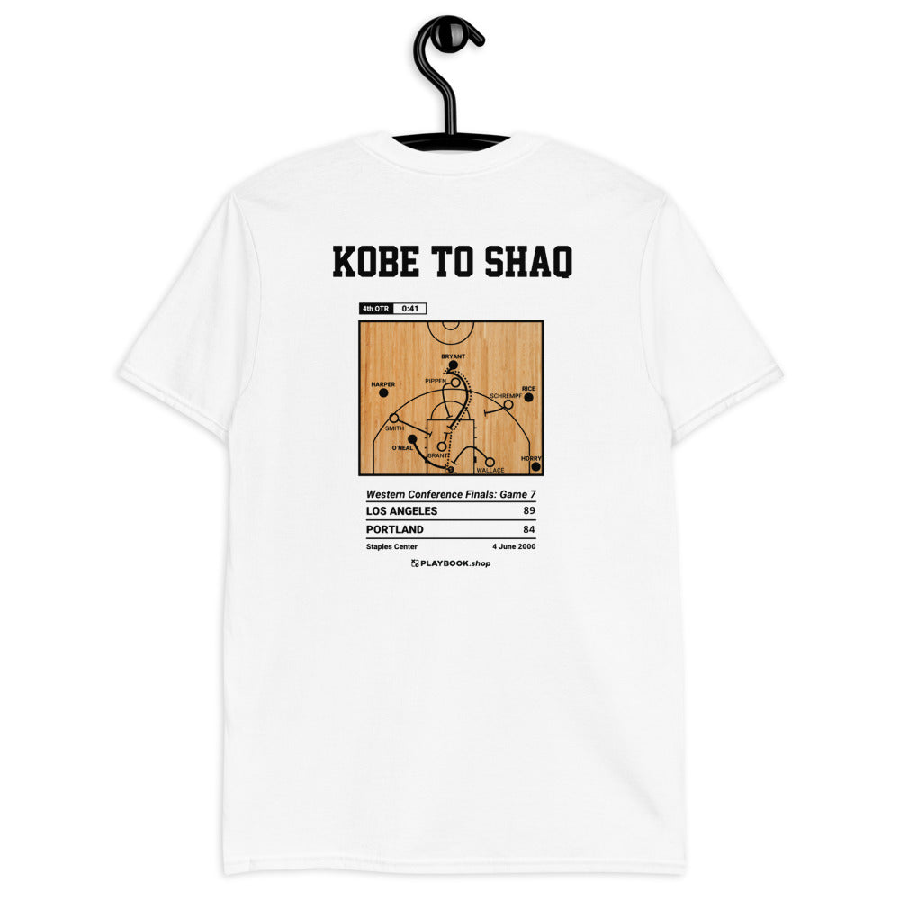 Los Angeles Lakers Greatest Plays T-shirt: Kobe to Shaq (2000)